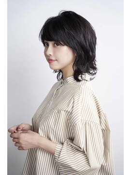 タヤ グランデュオ立川店(TAYA) 10代学割U24シースルーバングイヤリングカラー外ハネミディアム