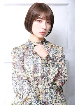 クラッチ 天王寺(CLUTCH) 大人可愛い２０代３０代４０代小顔ペールベージュ 丸みボブA6