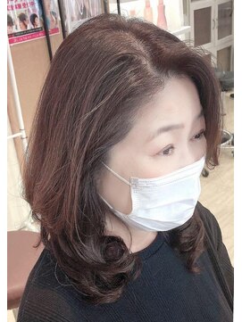 ヘアーアンドメイク マニス(hair&make manis) ロングレイヤーカット×デジタルパーマ