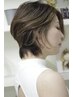【艶髪白髪染め】HUEグロスカラー＋若見えカット　¥13500