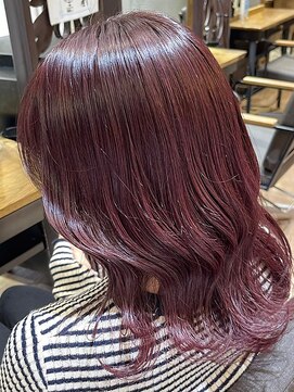 ヘアリゾート粋 トゥジュ 池袋東口店(tujuh) 透明感カラー/ピンクレッド