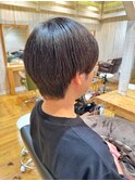 襟足ありマッシュ