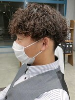 リット×ベリエ(Lit.×belier) メンズパーマツイストスパイラル波巻きパーマシャドウパーマ30代