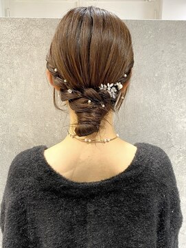 ラミエバイメルト 下北沢(lamie by melt) 花田/ヘアセット/結婚式/お呼ばれヘア/シニヨンアレンジ/下北沢