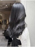 グレージュカラー/髪質改善/暗髪/レイヤーカット[恵比寿駅]
