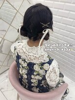 リルミー(Lilme) 【ヘアメ】お呼ばれヘアにも♪ツインお団子ヘアメ*新井