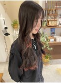 ロング×ワンポイントカラー