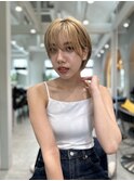 ミニウルフレイヤーカット顔周りカット前髪カットショート/大宮