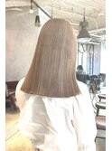 【ROJITHA原宿】ミルクティーベージュ×プツッとミディ