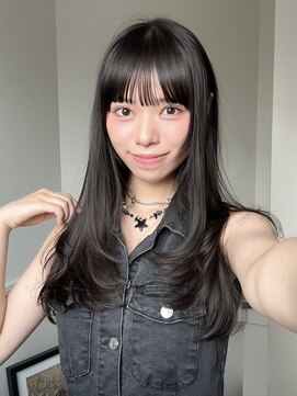 アンカーバイナチュラル(anchor by natural) 韓国風/レイヤー/前髪カット/オリーブ/透明感/ハッシュカット