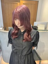 テトラ バイ ネオリーブ 横浜西口店(tetra by neolive)&nbsp;ピンクベージュ ハイトーン ケアブリーチ 暖色 ロング横浜★