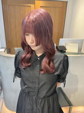 テトラ バイ ネオリーブ 横浜西口店(tetra by neolive) ピンクベージュ ハイトーン ケアブリーチ 暖色 ロング横浜★