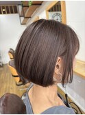 白髪ぼかし/ハイライト/前下がりボブ