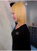 ハイトーン ブロンド ミルクティー 名古屋 ケアブリーチ