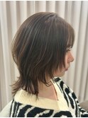 黒髪/クラゲヘアー/オリーブグレー/小顔/ココアベージュ/伊勢崎