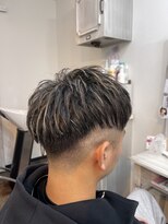 エルベ 茨大前店(elve) メンズハイライト×黒 シルバー