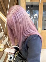 グロウ 渋谷西口(grow)&nbsp;ピンクラベンダーベージュミルクティーケアブリーチハイトーン