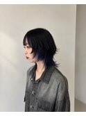 ウルフカット×インナーカラーニュアンスウルフ