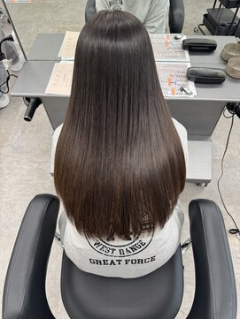 ガルボヘアー 桟橋店(garbo hair) 髪質改善 くせ毛 ストレート 縮毛矯正 艶髪 ロング 湿気対策