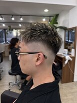 スウェル 成田店(Swell)&nbsp;フェードショートハイライト[成田駅/Men's/メンズカット/パーマ]