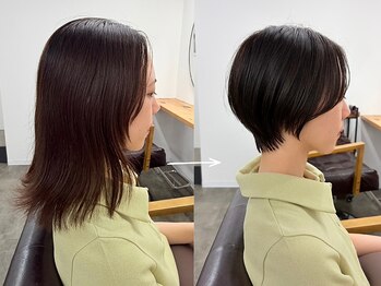 シー 自由が丘(sii.)の写真/ショート・ボブの乾かしてまとまるヘアスタイルを創る。髪と骨格のお悩み解決サロン。／sii.（シー）