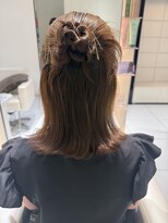 エラン トウキョウ 学芸大学店(elan tokyo) カチモリハーフアップアレンジ