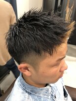 クフィア メンズヘアー カンポ 難波店(CUFFIA MEN'S HAIR CAMPO)&nbsp;〈メンズ〉ツーブロアップバング×スパイキーショート