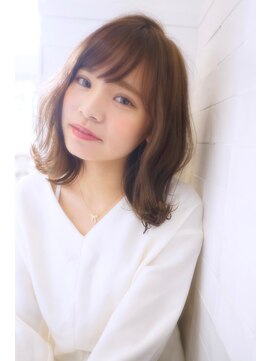 モアナ バイ ヘッドライト 武蔵小杉店(Moana by HEADLIGHT) 大人かわいい小顔色っぽミディ ニュアンスナチュラル巻き