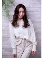 ヘアーアートシフォン 池袋西口店(Hair art chiffon)&nbsp;簡単スタイリングで伸ばしかけルーズラブのクラシカルセミディ