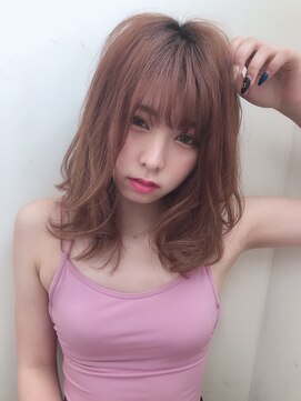 ヘアー アンド ビューティー ザ エフ 西尾店(Hair Beauty the F) 【the F】大人かわいいピンクベージュ