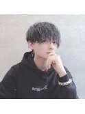 ツイストスパイラルパーマ 黒髪マッシュ