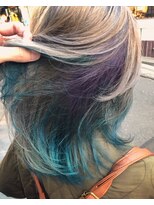 ビヨンドイー(beyond E)&nbsp;パープルエメラルドグラデーションウルフミディ