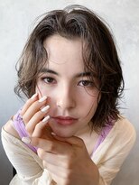 アイティー バイ アルバム 中野店(IT by ALBUM)&nbsp;パーマ風スタイリング_オリーブカラーハイライトカラー_47644