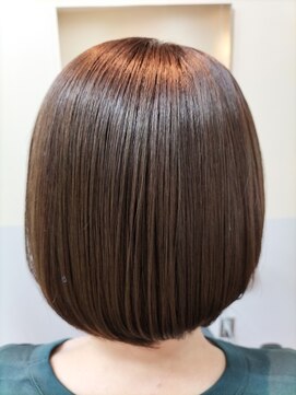 サンクスヘアー(Thanks hair) Thanks　hair 　カラー＋ダメージレストリートメント