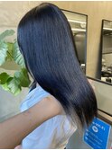 Geniee horie 【 艶髪×韓国風ネイビー&インナーブロンド 】