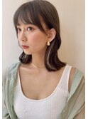 大人可愛い20代30代40代ミニウルフ小顔ワンサイドショートボブ