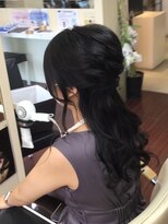 ヘアサロン ユニティ(Hair Salon Unity) ロングヘアハーフアップ