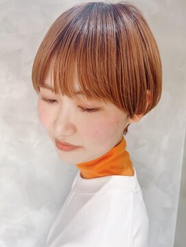 フラッグ ヘアー 天神西通り店(Flag HAIR) マッシュショート ハイトーンショート
