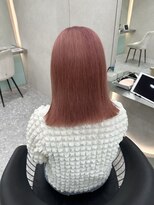 ロンド マーレ 天神大名店(Lond mare) ピンクブラウン/暖色カラー/カシスピンク/韓国ヘア/顔周りカット