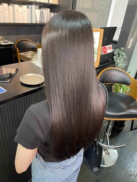 アローズ 久留米店(arose) 大人可愛い透明感立体感グレージュ×エアストレート