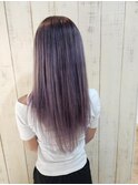バレイヤージュ×ラベンダーバイオレット
