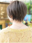 ★グレーベージュステップボーンカット丸みショート30代40代★10