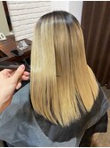 ハイトーンでもこの仕上がり!ブリーチ髪質改善ハイトーン岡山