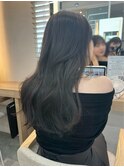 透明感たっぷり暗めのココアグレージュ