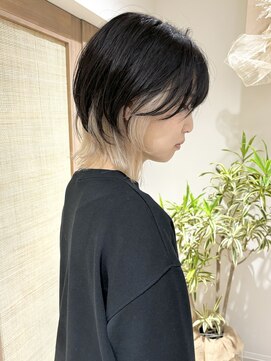 クーナバイトマト 横浜(Cuna by TOMTO) 【YUYA】ブリーチカラー_ウルフカット_レイヤーカット