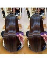 ロンドローズ 名古屋(Lond damaskRose)&nbsp;顔周り ダブルカラー 名駅 ブリーチ 髪質改善 ボブ 韓国　692