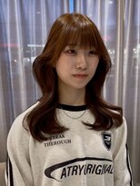 アース コアフュールボーテ 長野稲田店(EARTH coiffure beaute) ナチュラルベージュ_ヨシンモリ_顔周りレイヤー