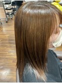 セミロングシャギー