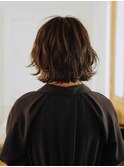 ゆるふわボブスタイル【髪質改善/ヘッドスパ/縮毛矯正/いわき】