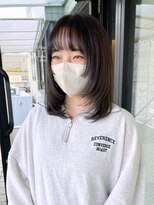 ハピネス 河原町店(Happiness)&nbsp;顔まわりカット　姫カット　京都美容室　進詩織